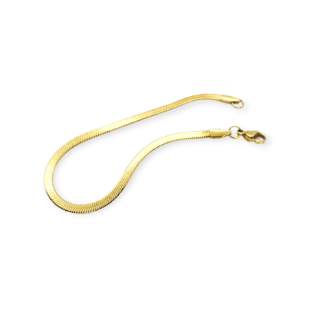 bracelet steel gold snakechain
